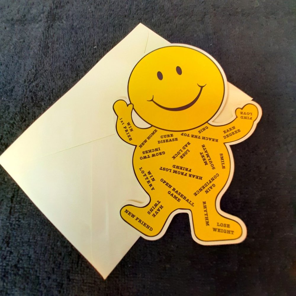 Smiley Your Positive Enabler Greeting Card - NEW